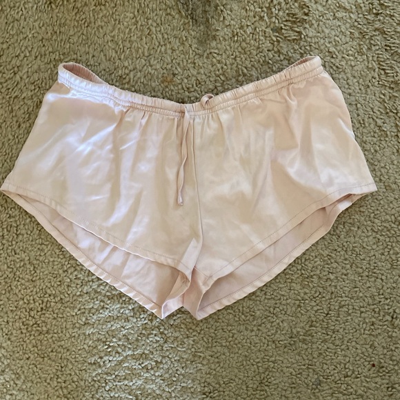 Brandy melville pink silky Felicity pajama shorts - Picture 2 of 3